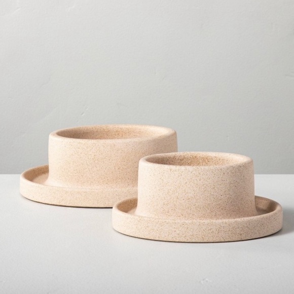 Hearth & Hand with Magnolia Stoneware Pillar Candle Holders - Picture 3 of 12